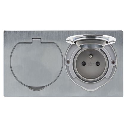 Spoljna ugradna podna dvostruka utičnica IP55