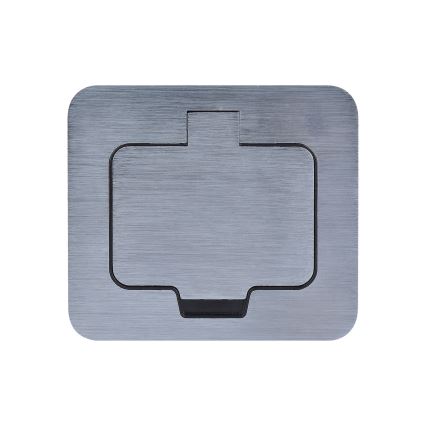 Spoljna ugradna podna utičnica IP55, četvrtasta