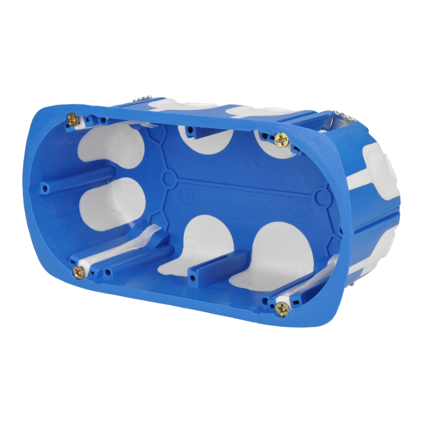 Spoljašnja ugradna podna dvostruka utičnica IP55, kvadratna