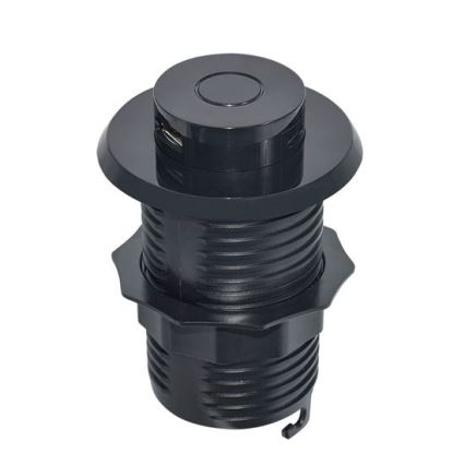 Ugradni USB punjač (USB-A + USB-C), crni