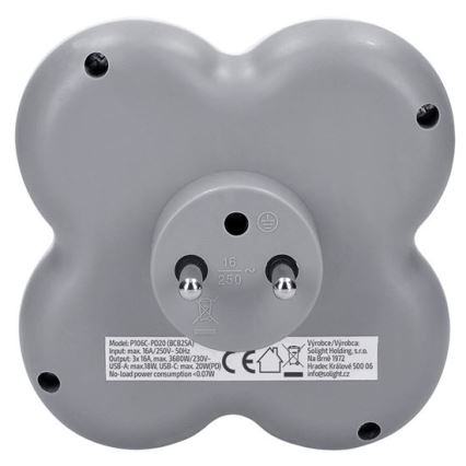 Razdelnik 3x 16A + brzi USB A+C punjač 20W