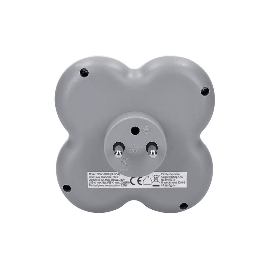 Razdelnik 3x 16A + brzi USB A+C punjač 20W