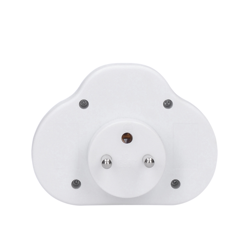 Razvodna utičnica sa prekidačem 2x10A/230V