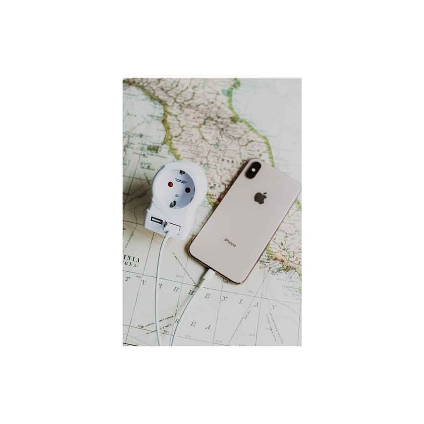 Putni adapter za UK 230V sa 2x USB portom