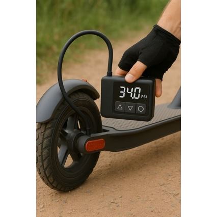 Digitalni džepni kompresor 500 mAh 5V, crni