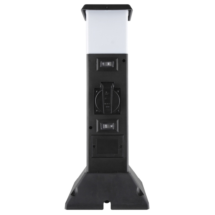 Spoljašnja lampa sa 2 grla, 1xE14/15W/230V, IP44, crna