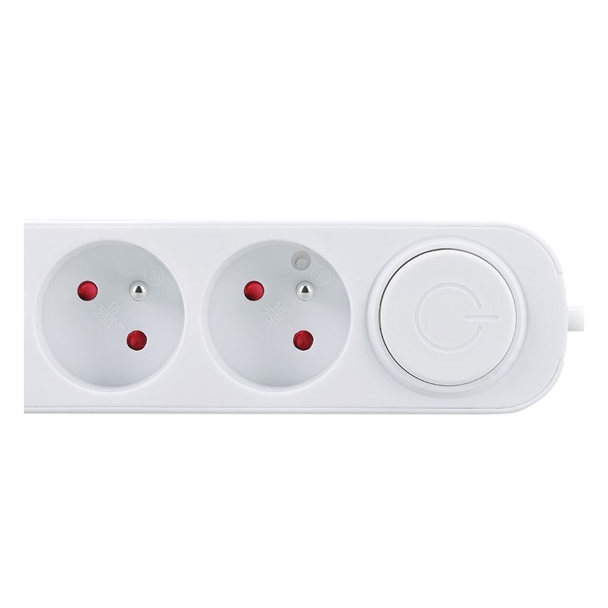 Produžni kabl sa prekidačem, 3 utičnice i USB A+C za punjenje, 2 m