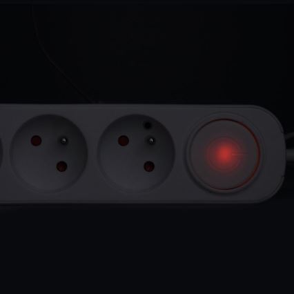 Produžni kabl 3 utičnice sa prekidačem i USB-A/USB-C punjenjem, 5 m