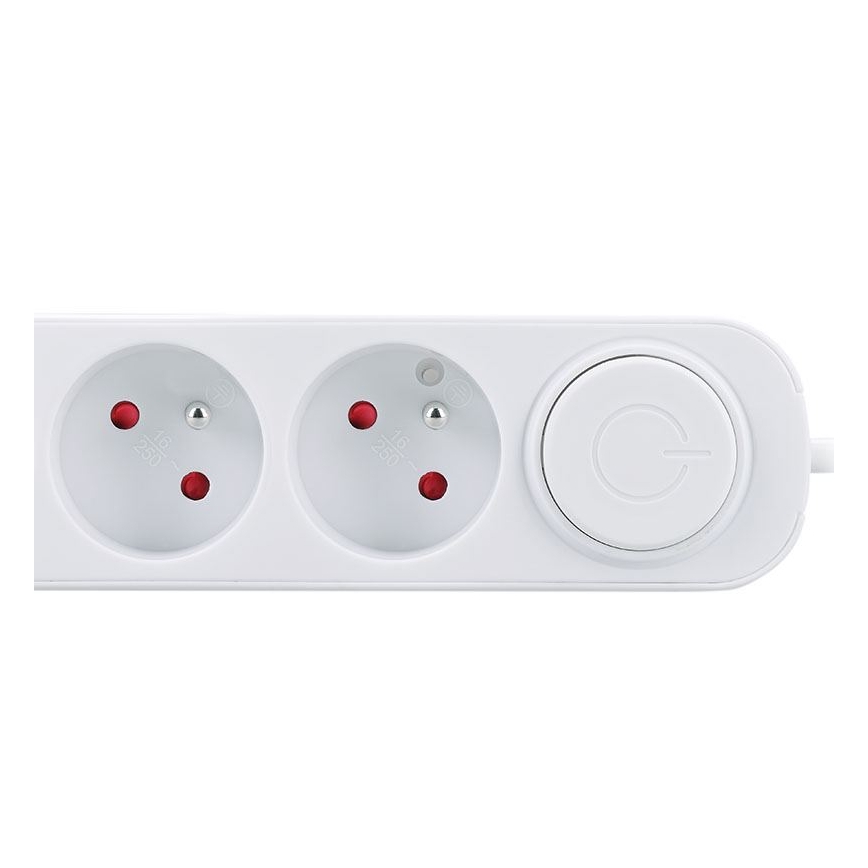 Produžni kabl 3 utičnice sa prekidačem i USB-A/USB-C punjenjem, 5 m