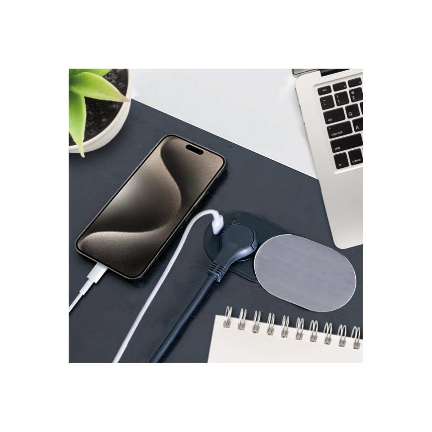 Ugradna utičnica 1Z + USB A+C