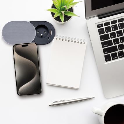 Ugradna utičnica 1Z + USB A+C