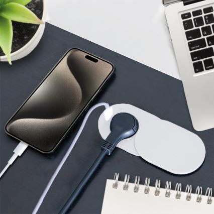 Ugradna utičnica 20W, 1x utičnica + USB A+C, bela