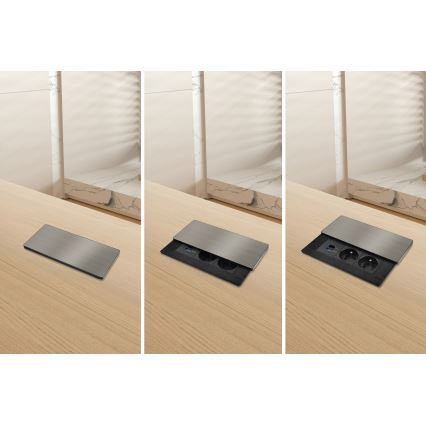 Ugradna utičnica 20W, 2x utičnica + USB-A + USB-C