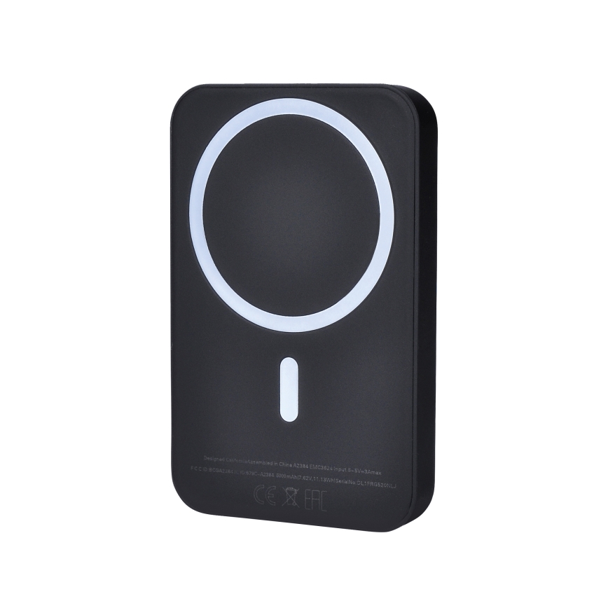 Powerbank 5000 mAh MagSafe crna