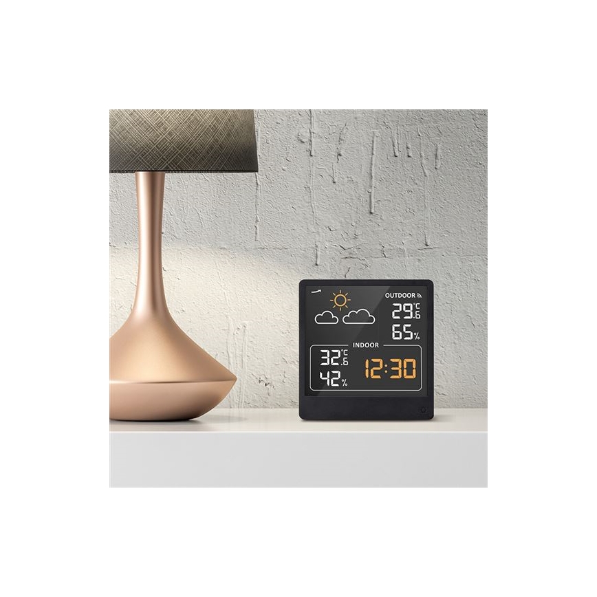 Digitalni termometar 5V/2xAAA + 2xAAA crna