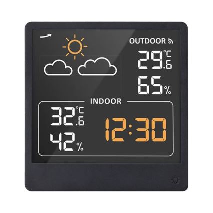 Digitalni termometar 5V/2xAAA + 2xAAA crna