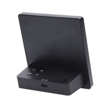 Digitalni termometar 5V/2xAAA + 2xAAA crna