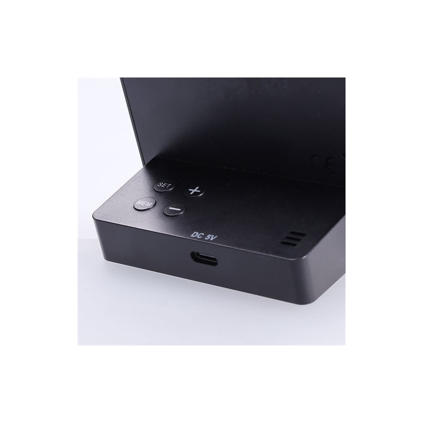 Digitalni termometar 5V/2xAAA + 2xAAA crna