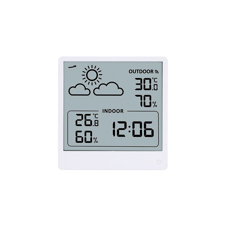 Digitalni termometar 5V/2xAAA + 2xAAA, beo