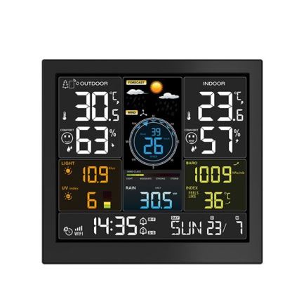 Profesionalna meteorološka stanica sa LCD displejom 5V/2xAA + 3xAAA Wi-Fi