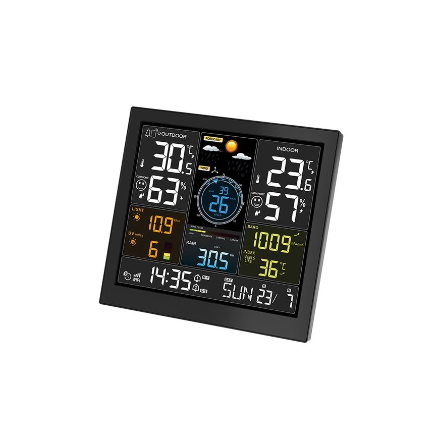 Profesionalna meteorološka stanica sa LCD displejom 5V/2xAA + 3xAAA Wi-Fi
