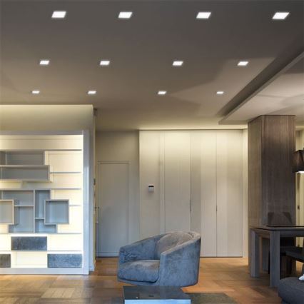 LED ugradno svetlo LED/12W/230V 3000/4000/6000K 17x17 cm belo