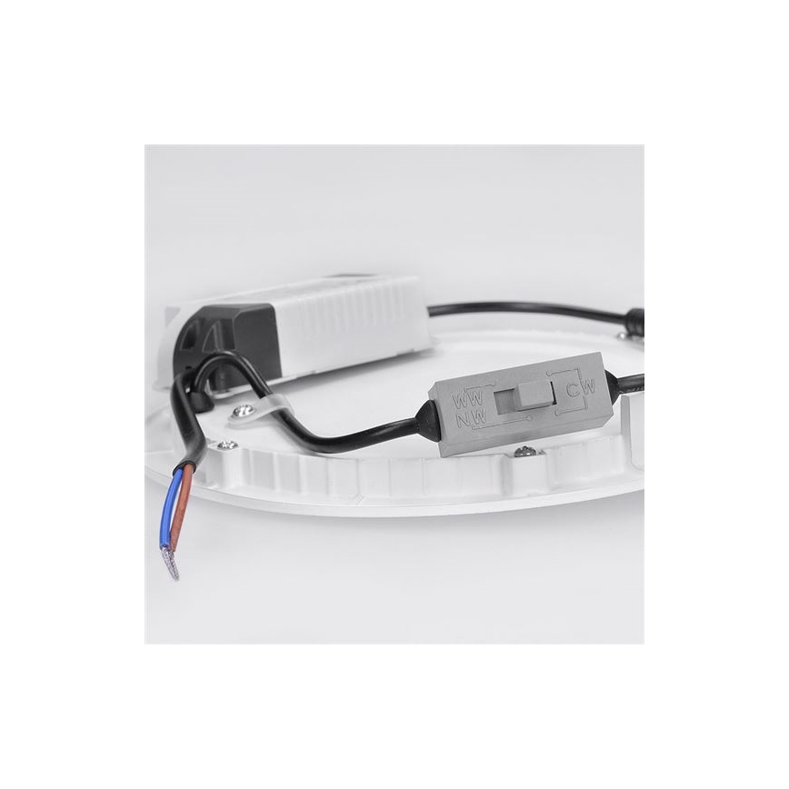 LED ugradna svetiljka LED/18W/230V 3000/4000/6000K prečnik 22,5 cm bela
