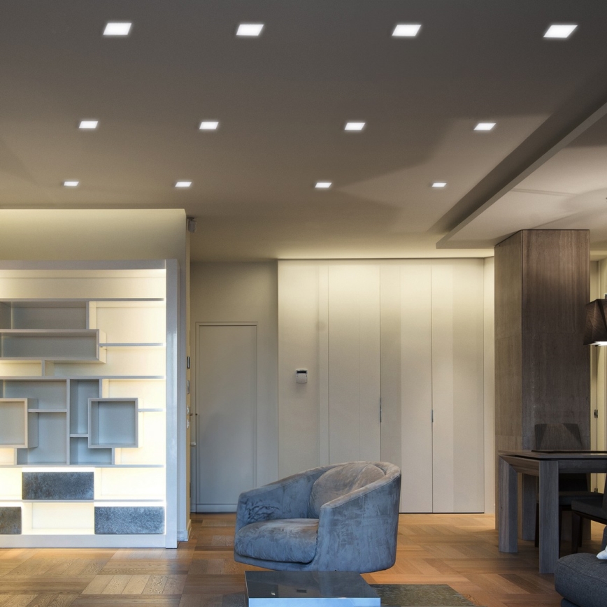LED ugradna svetiljka LED/6W/230V 3000/4000/6000K 12x12 cm bela
