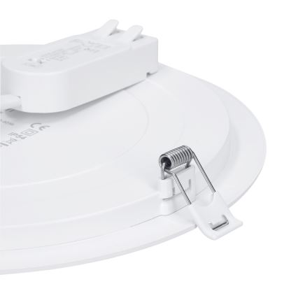 LED nadgradni/ugradni panel 2u1 LED/12W/230V 3000/4000/6000K prečnik 17 cm IP54 srebrni