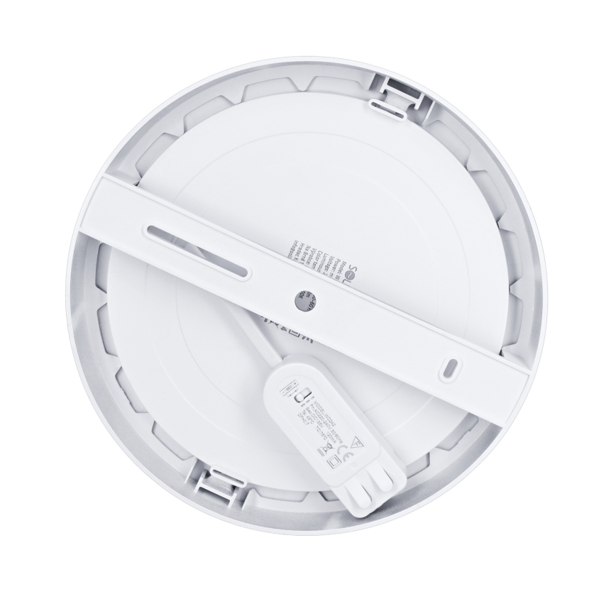 LED površinski/ugradni panel 2 u 1 18W/230V 3000/4000/6000K prečnik 22,5 cm IP54 srebran
