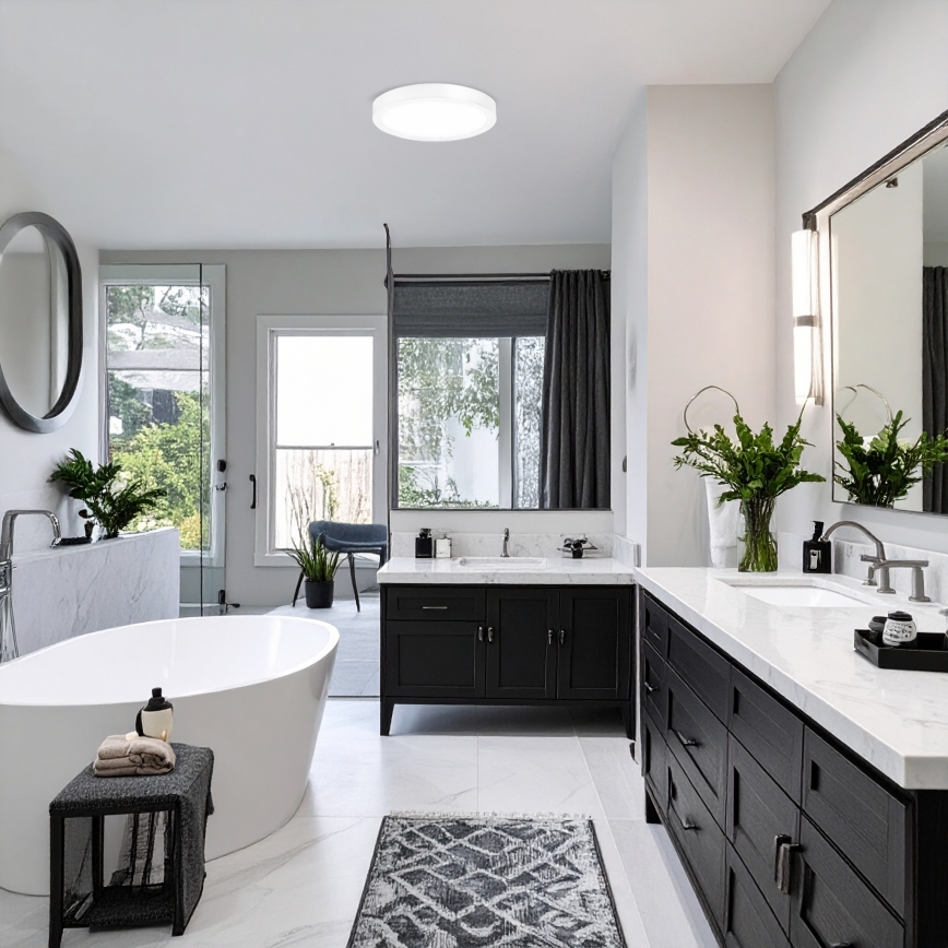 LED panel 2 u 1 za površinsku ili ugradnu montažu, 18 W/230 V, 3000/4000/6000 K, prečnik 22,5 cm, IP54, bela