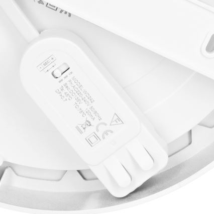 LED panel 2 u 1 za površinsku ili ugradnu montažu, 18 W/230 V, 3000/4000/6000 K, prečnik 22,5 cm, IP54, bela