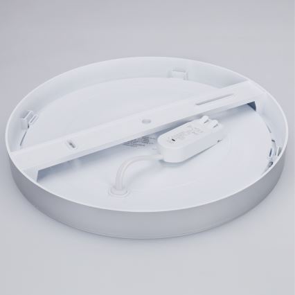 LED panel za nadgradnu/ugradnu montažu 2u1 24W/230V 3000/4000/6000K prečnika 30 cm IP54 srebrni