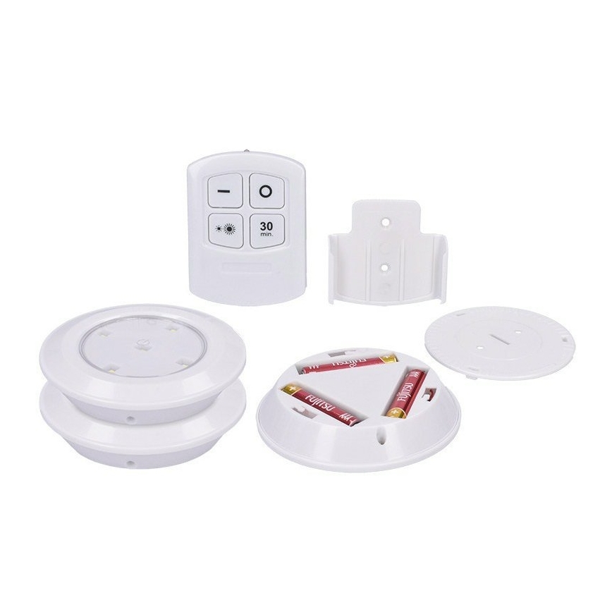 Komplet 3x LED prigušiva svetiljka sa daljinskim upravljačem LED/3xAAA