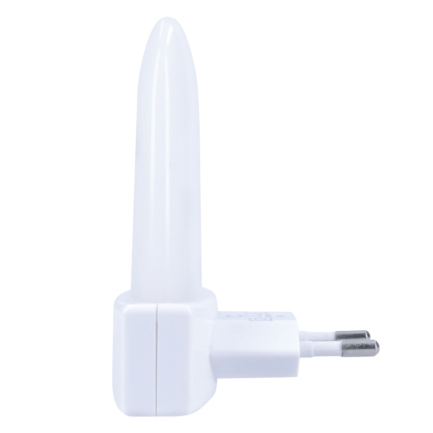 LED RGB orijentaciono svetlo sa senzorom za sumrak za utičnicu LED/0,5W/230V