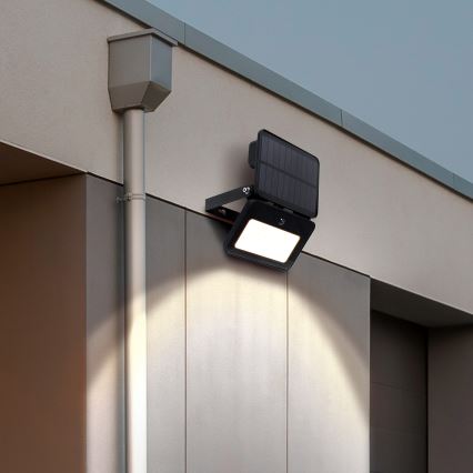 LED prigušiva solarni reflektor sa senzorom pokreta i sumraka LED/6W/3,7V 2200 mAh 3000/4000/6500K IP65