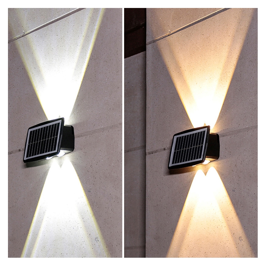 LED solarno zidno svetlo LED/3,7V IP44 1200 mAh