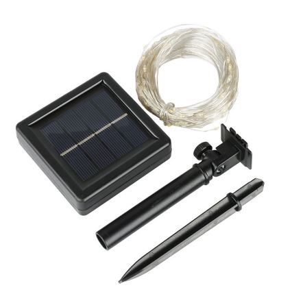 LED solarni dekorativni lanac LED/3,7V 800 mAh 22 m