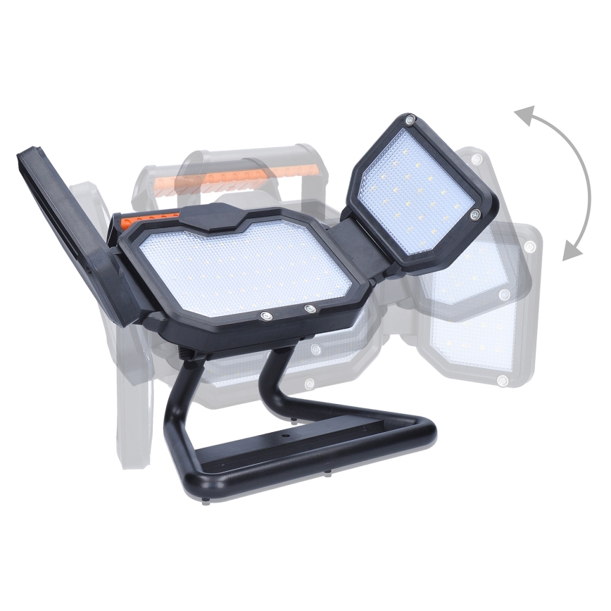 LED punjivi reflektor, prigušiva, 50W/12000 mAh, 4000K, IP54