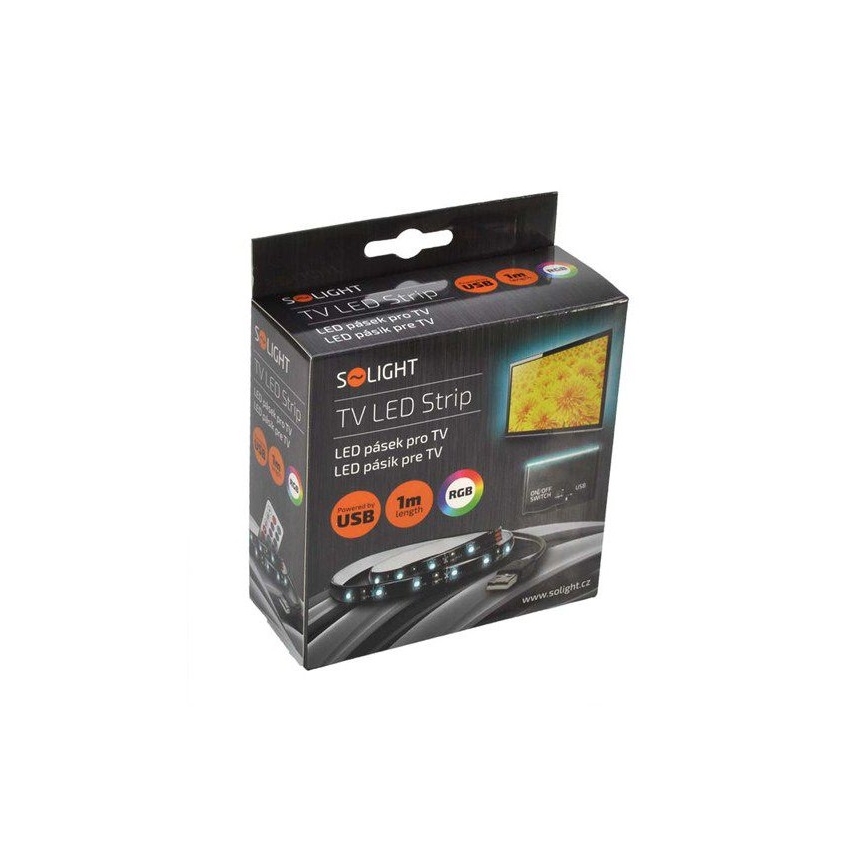Set od 2 LED RGB trake za TV sa daljinskim upravljačem, IP65, LED/USB, 50 cm
