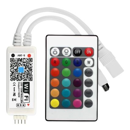 RGB LED prigušiva traka LED/20W/230V 5m IP65 Tuya + daljinski upravljač