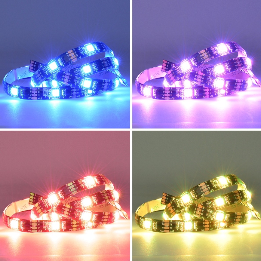 LED RGB prigušiva traka za TV LED/6W/5V Wi-Fi Tuya + daljinski upravljač 0,5m