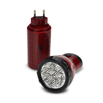 LED punjiva baterijska svetiljka 9xLED/4V 800mAh, priključna