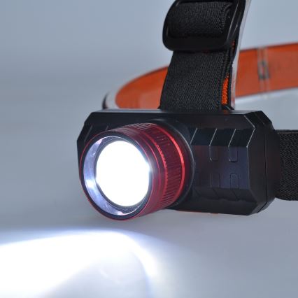 LED punjiva naglavna lampa LED/3W/USB 1200mAh IP44