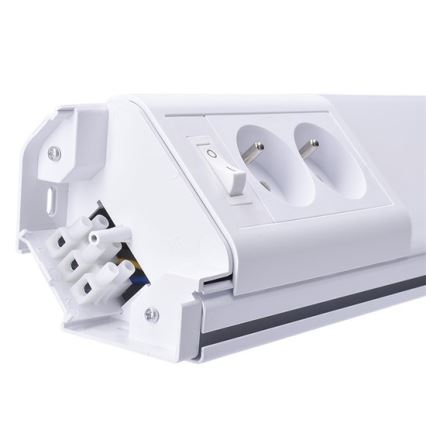 LED svetlo za montažu ispod ormarića sa utičnicama LED/10W/230V