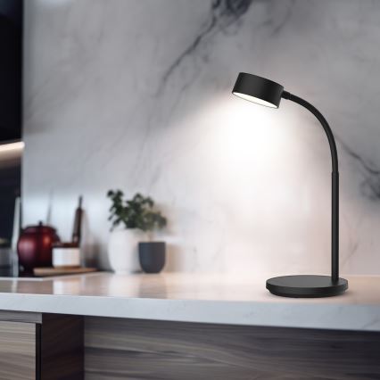 LED prigušiva dodirom stona lampa LED/4,5W/5V 3000/4000/6500K crna