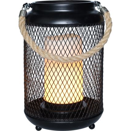 LED dekorativna stona lampa LED/3xAA crna