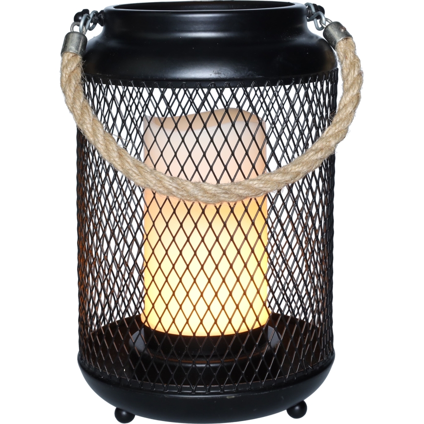 LED dekorativna stona lampa LED/3xAA crna