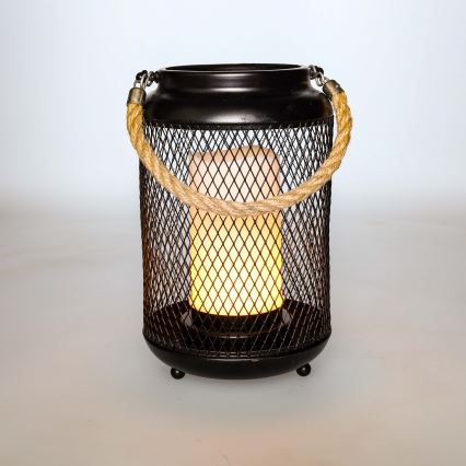 LED dekorativna stona lampa LED/3xAA crna