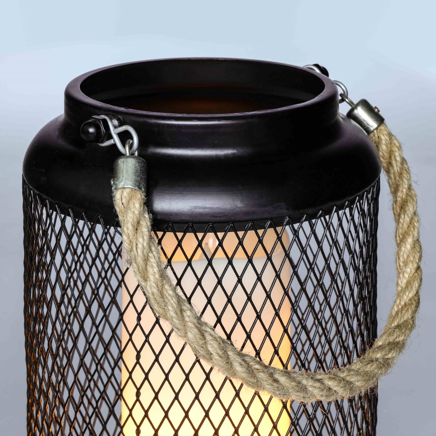 LED dekorativna stona lampa LED/3xAA crna